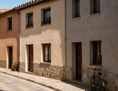 Monocapa de color en Ávila: fachadas con personalidad